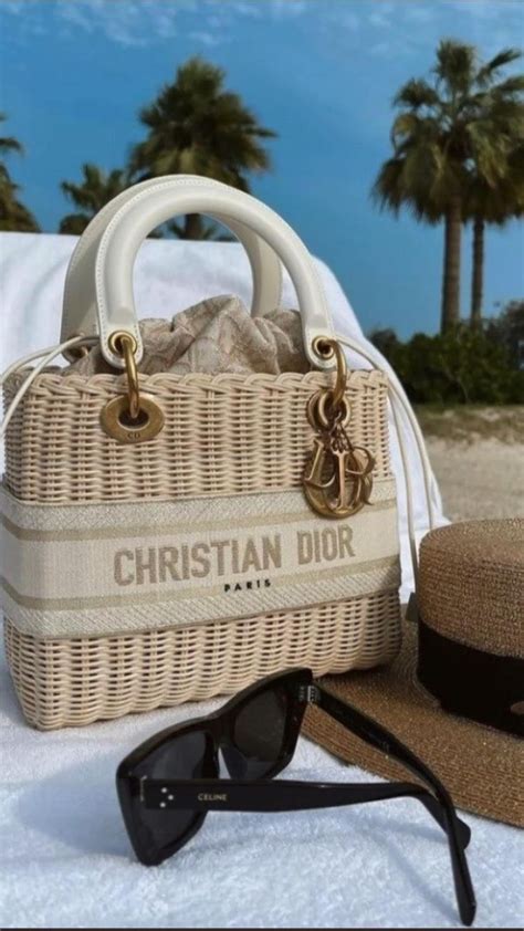 christain dior beach bag